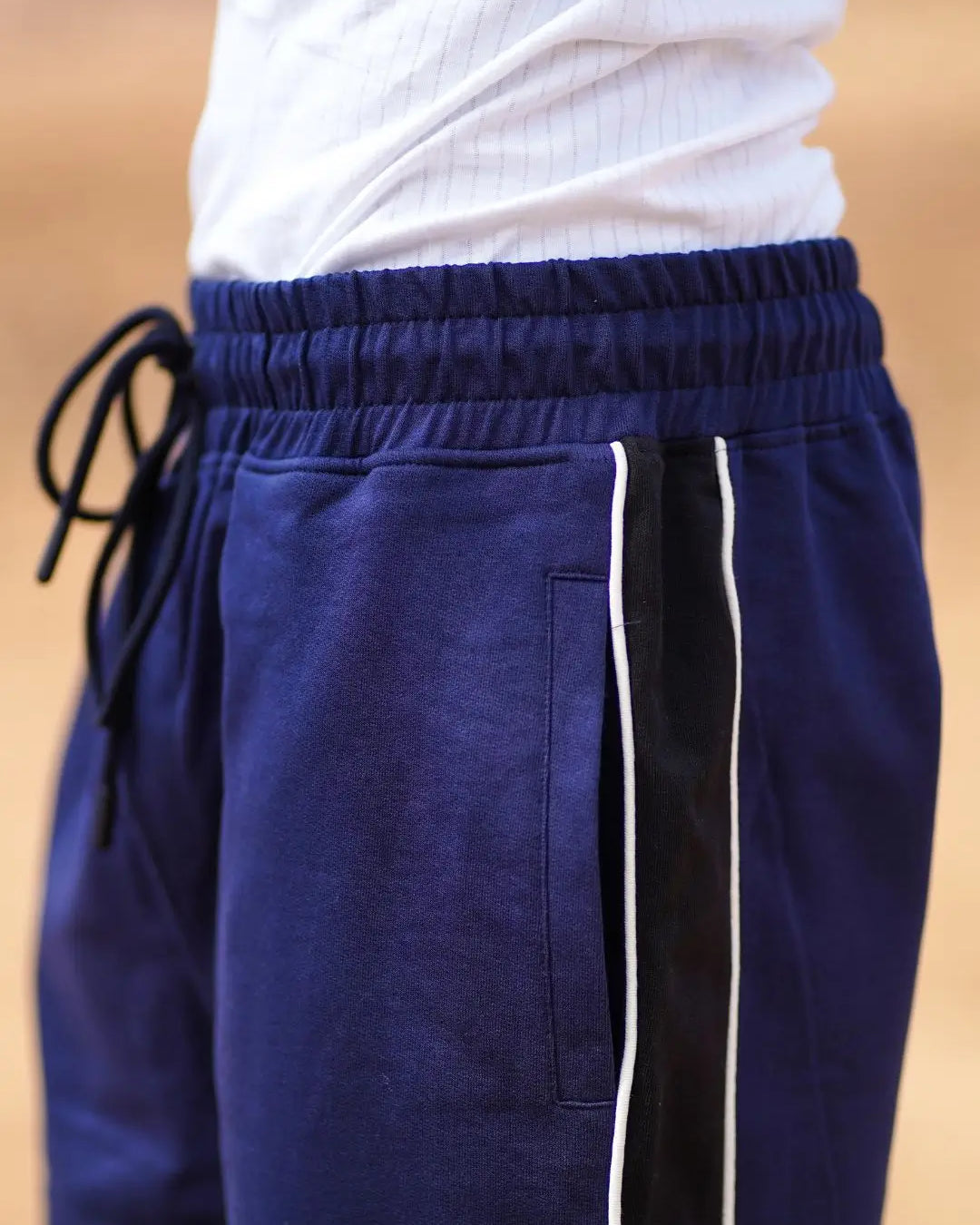 Navy blue jogger pants for men