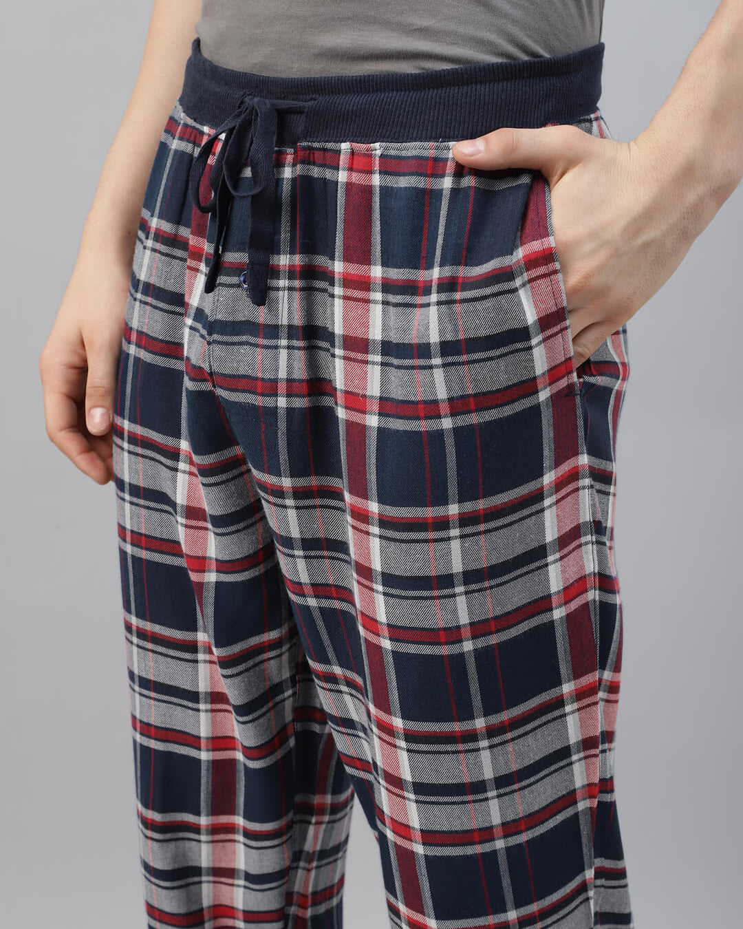 men's check lounge jogger pant, loungewear