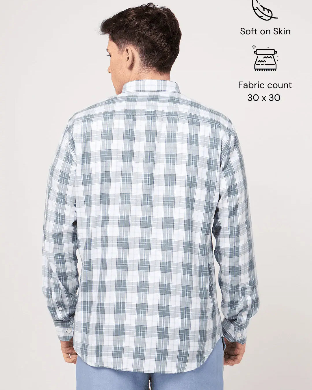 men's check shirt