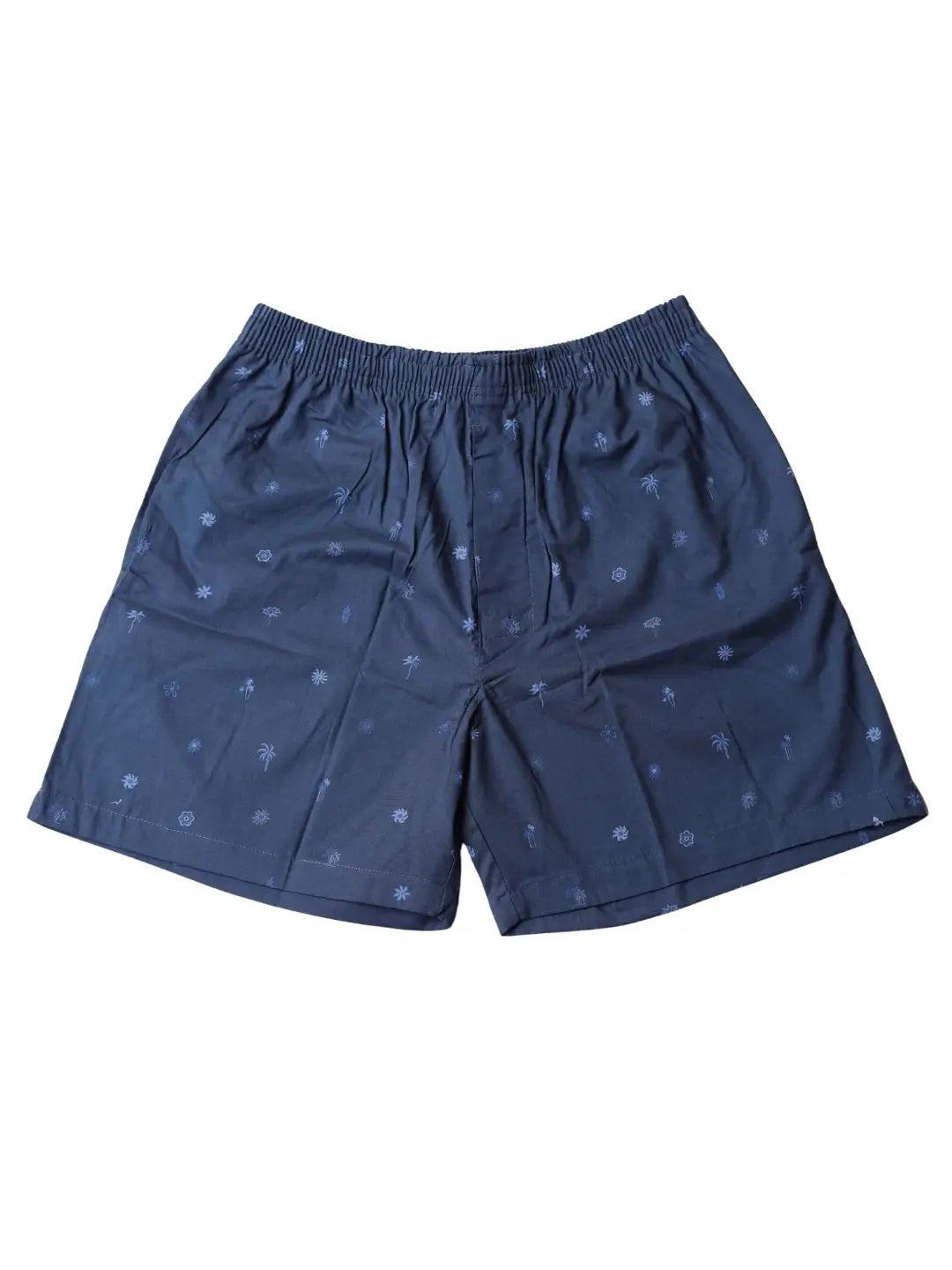 printed mens navy blue boxer shorts with minimal patterns