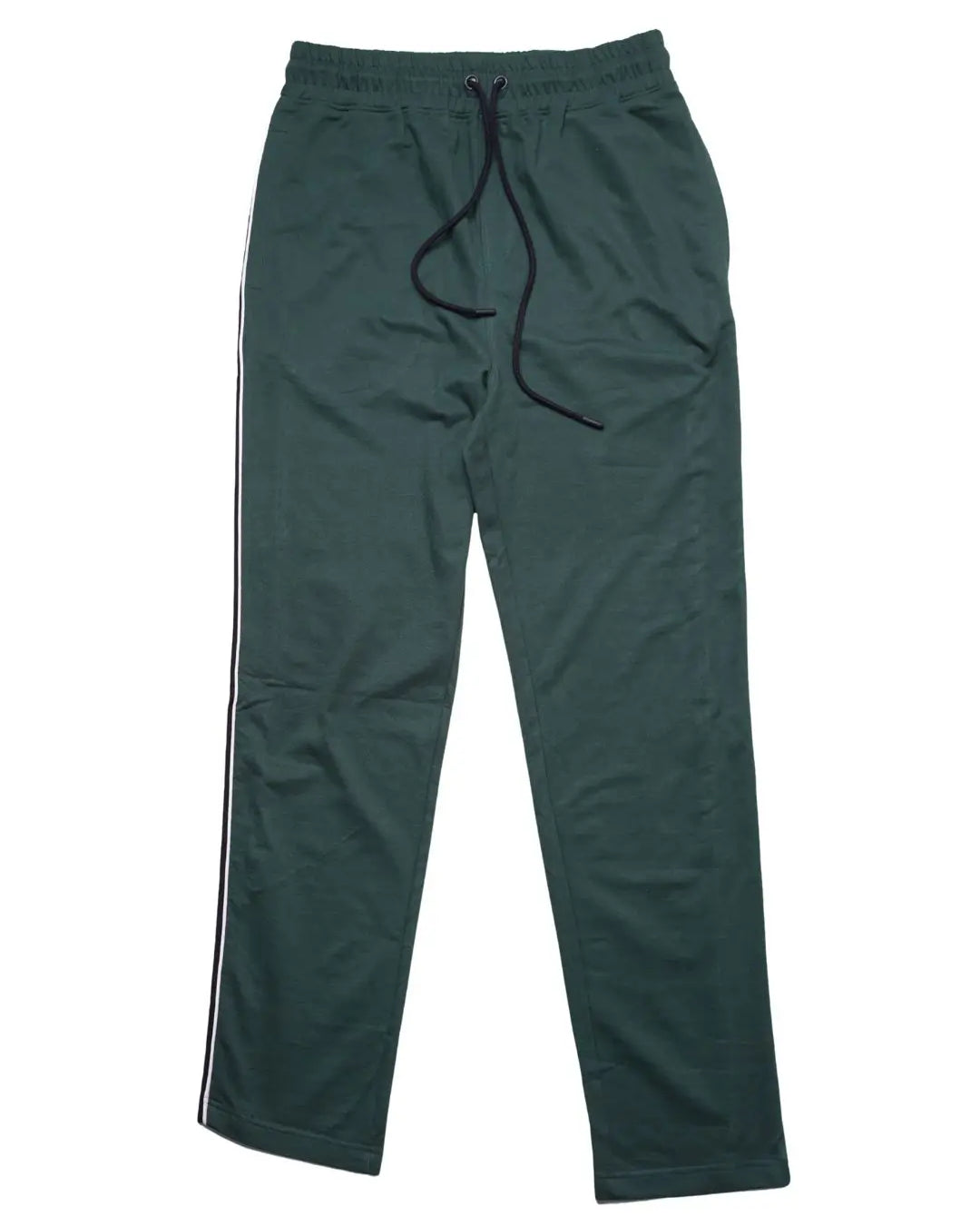 Green jogger pants with a drawstring