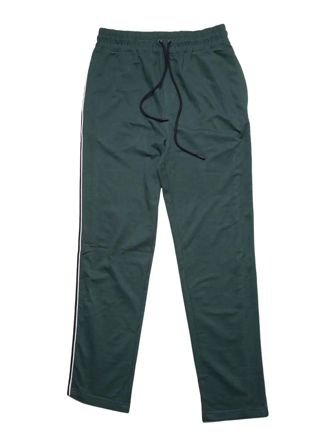 Green jogger pants with a drawstring
