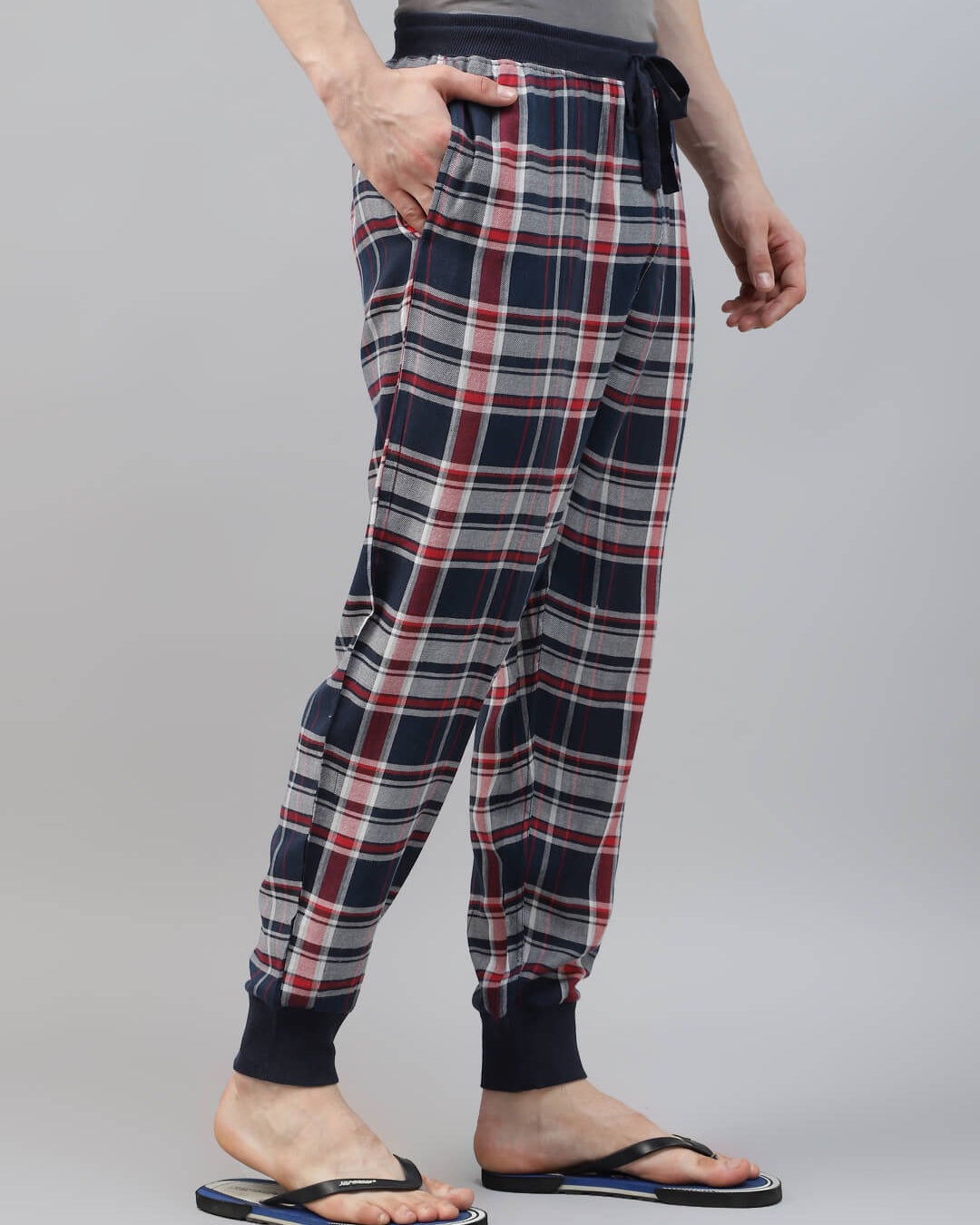 check lounge jogger pant for men, loungewear