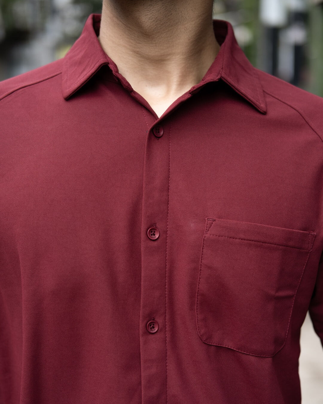 wine colour shirt for men made with 100% polyester