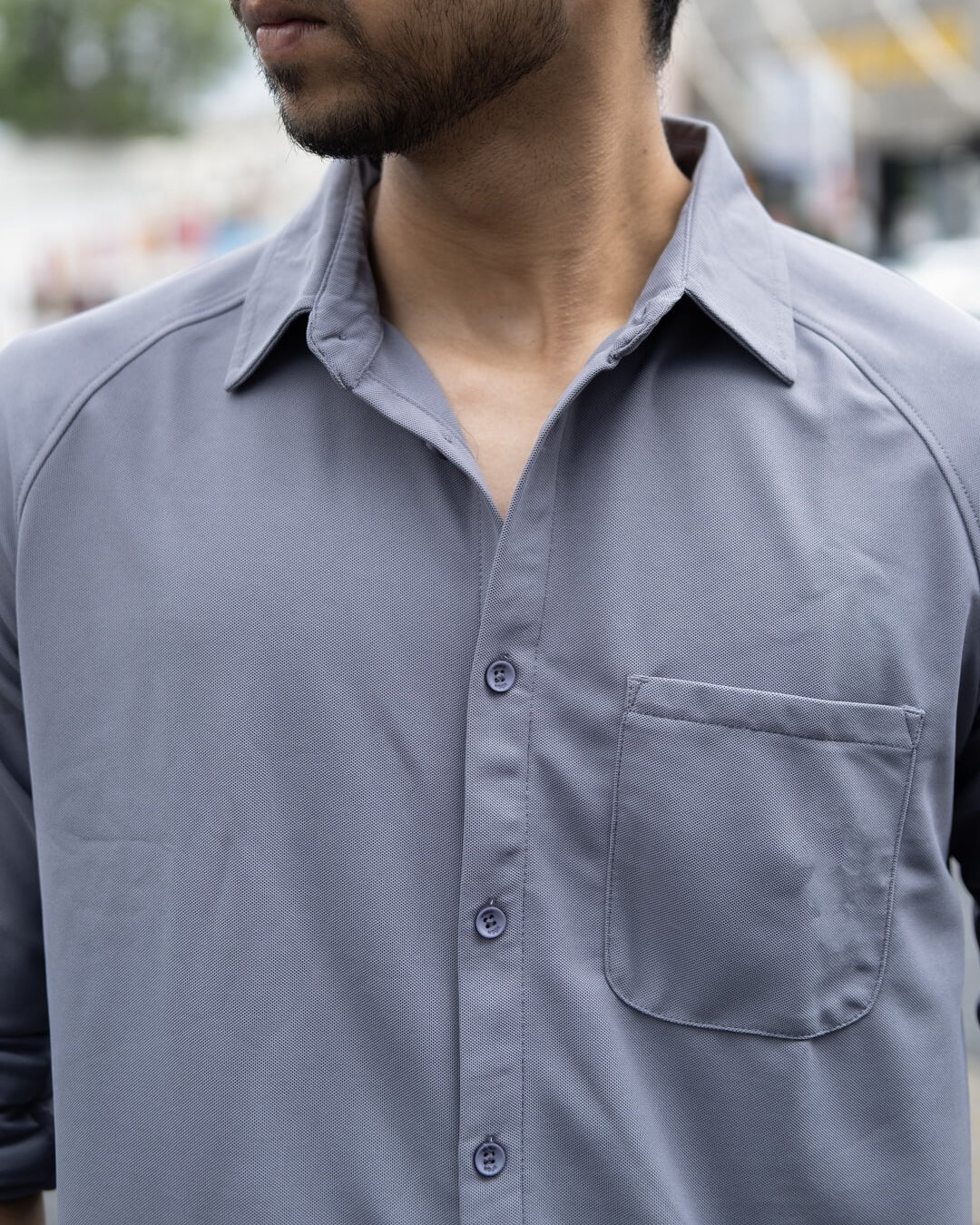 plain grey shirt for men