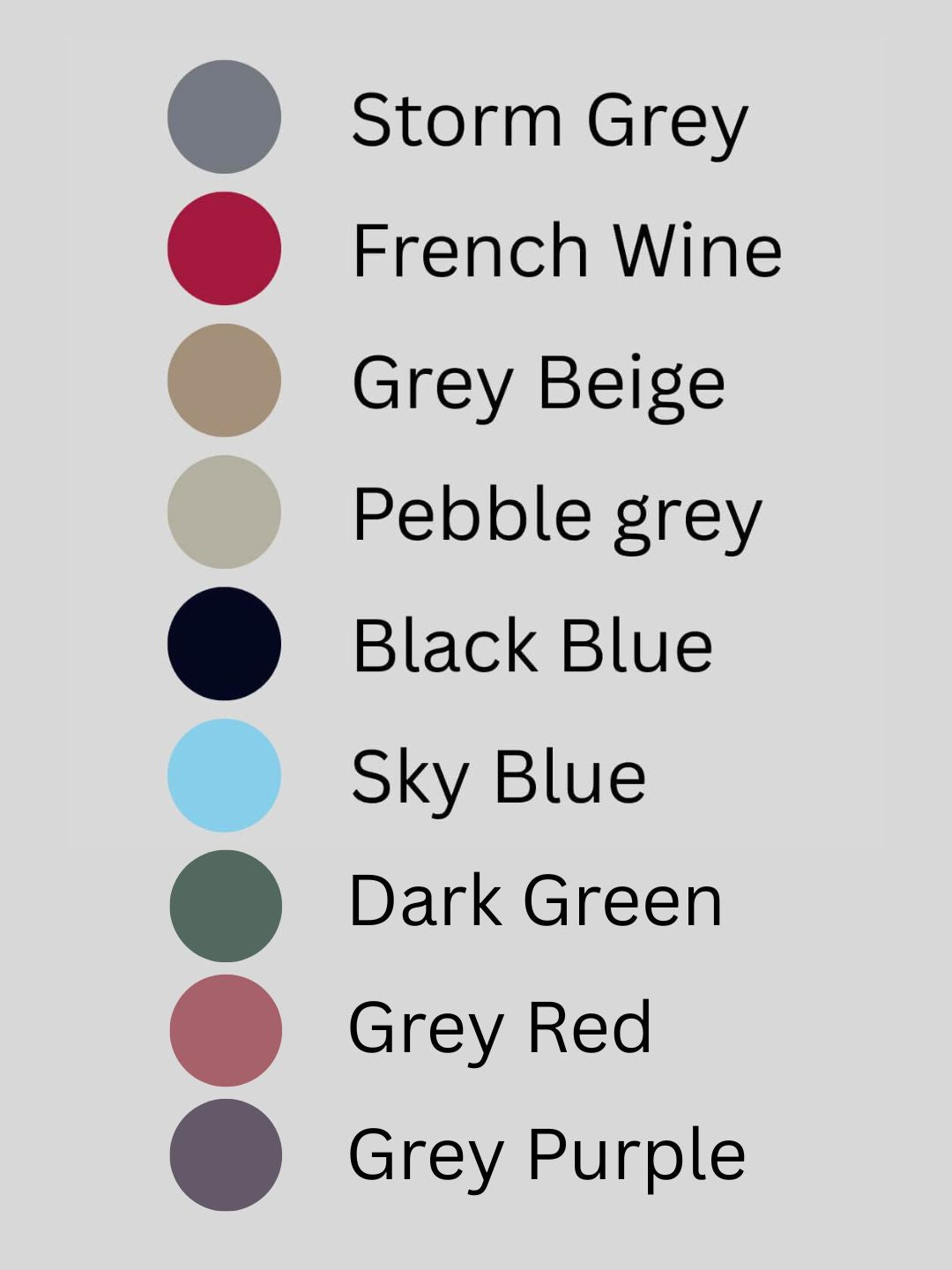 colour options for palin shirts