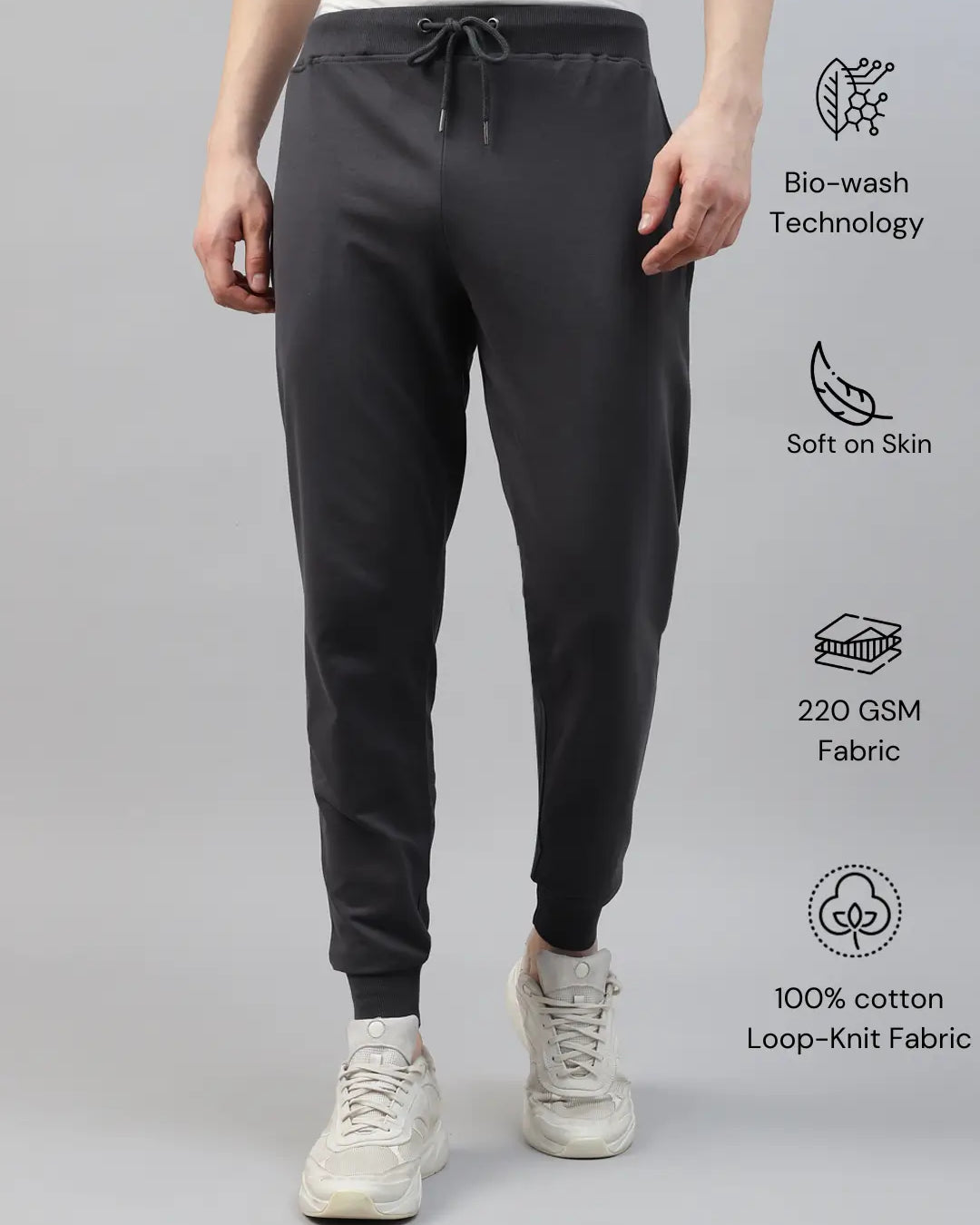dark grey jogger pants for men