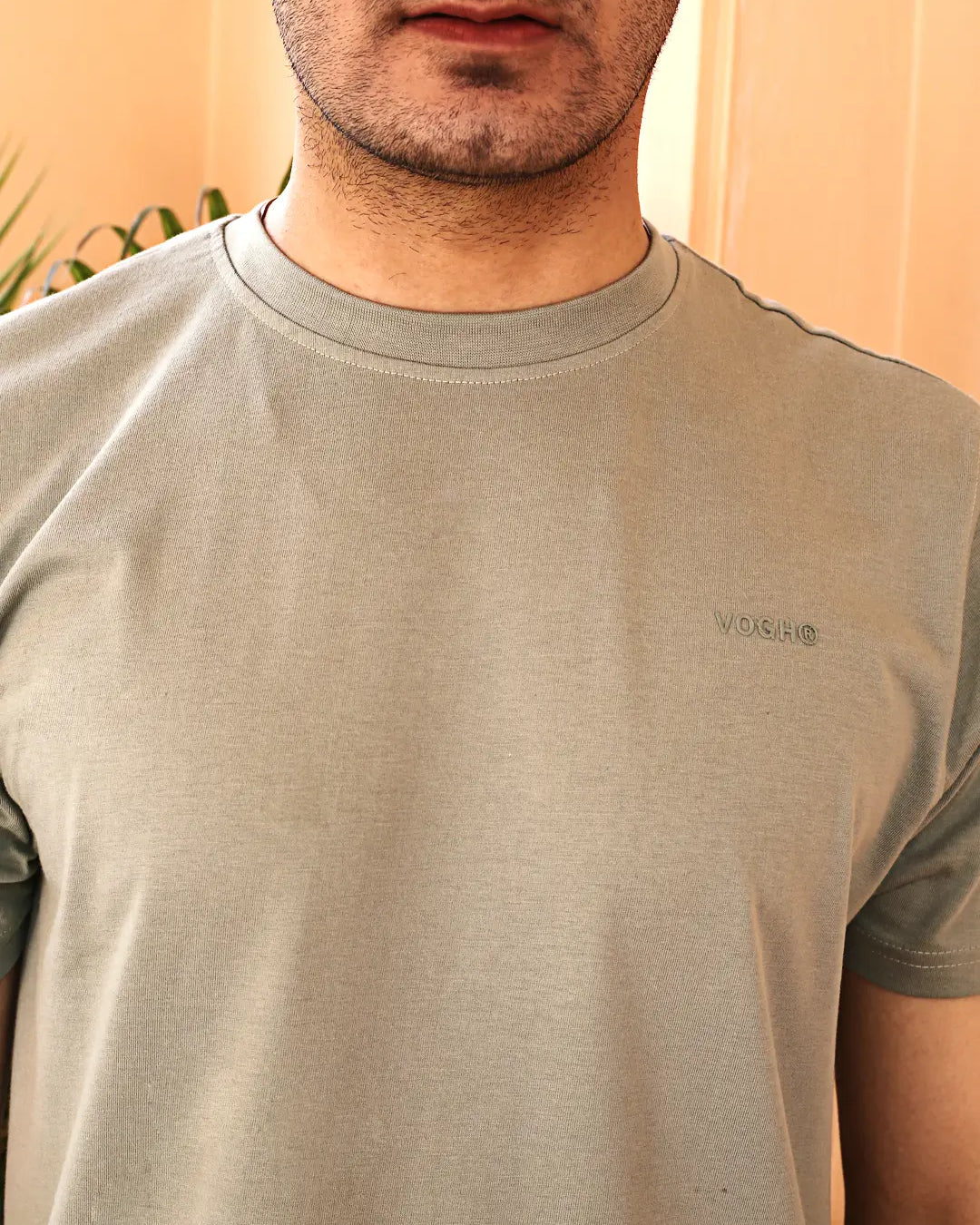pista color crew neck cotton t-shirt for men