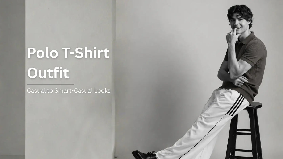 smart casual polo t-shirt outfit