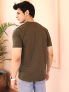 Men Army Crew Neck Cotton T-shirt