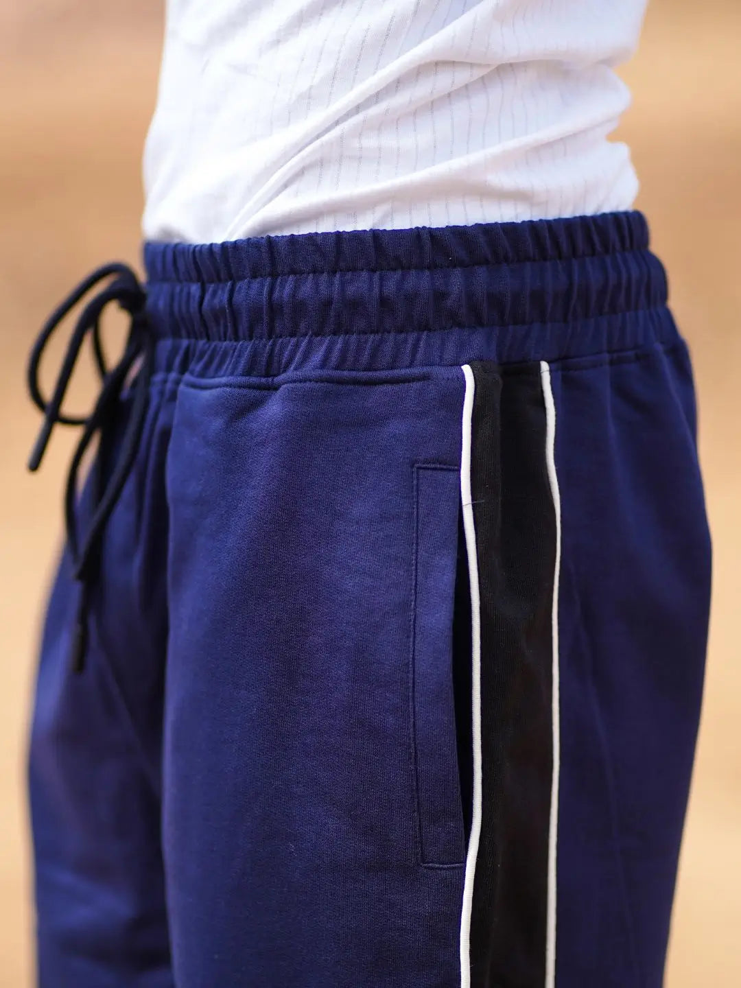 Navy blue jogger pants for men