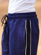 Navy blue jogger pants for men