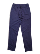 Navy blue pants with a white stripe