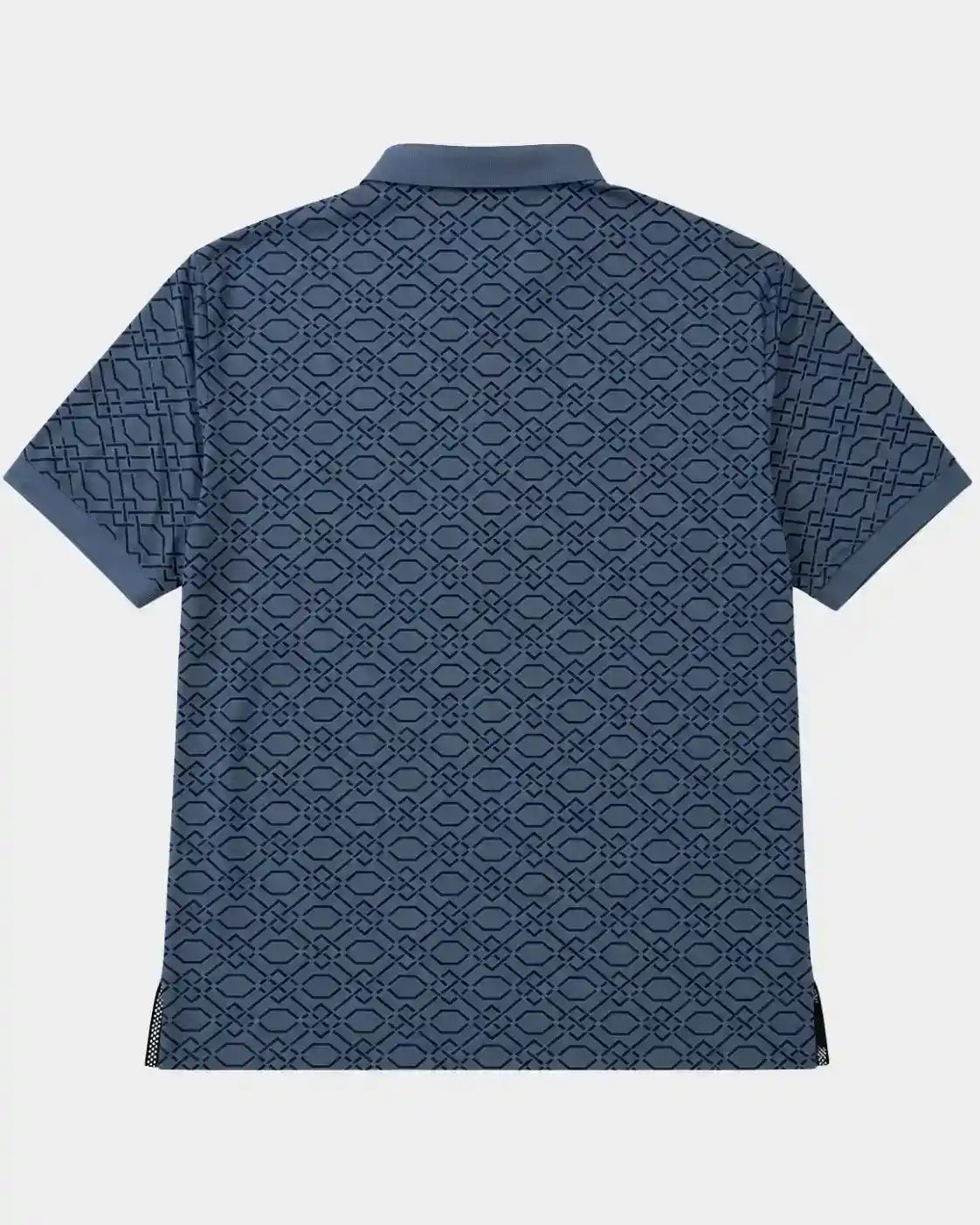 short-sleeve polo tshirt shown from the back