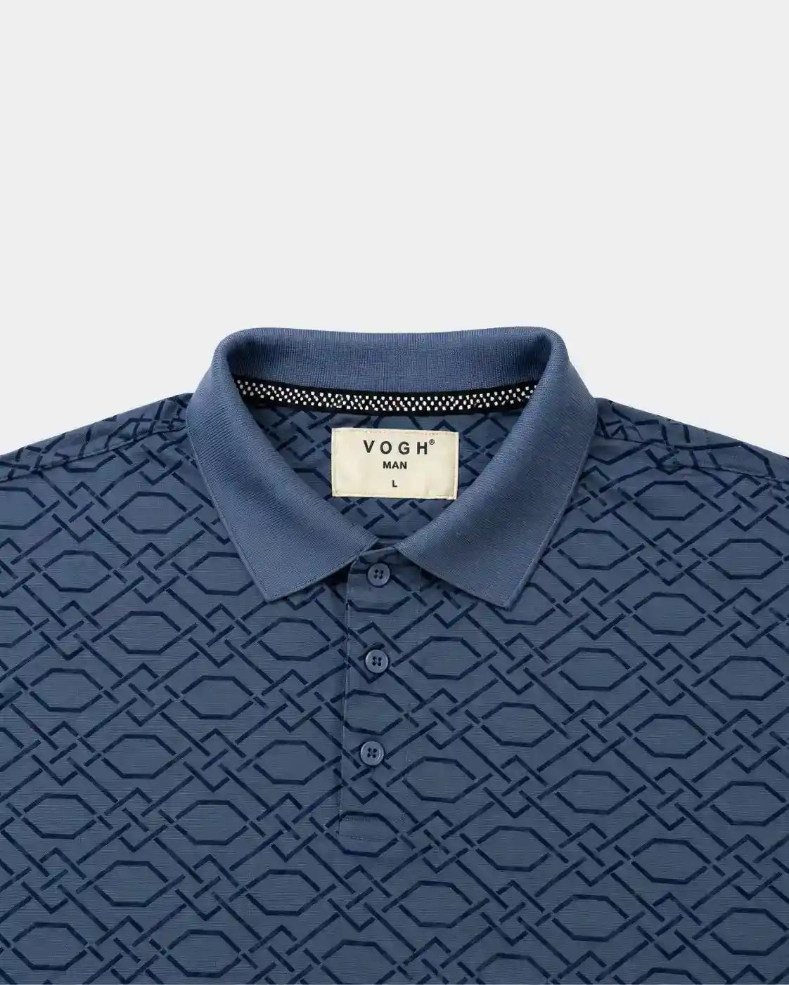 close-up of vogh polo tshirt