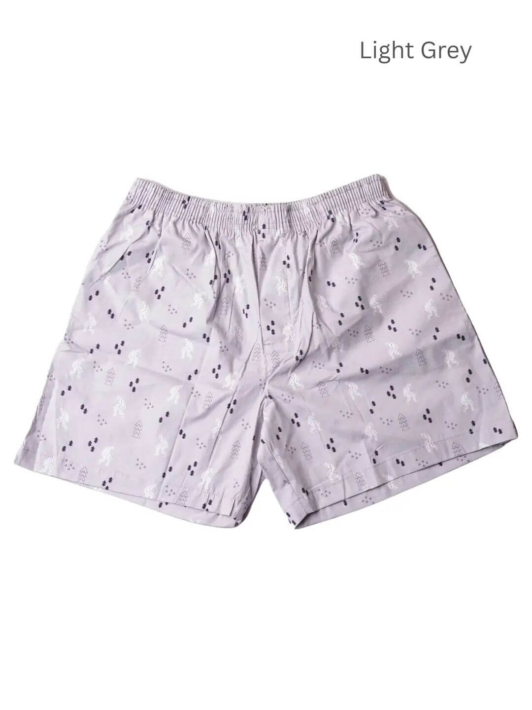 Light grey boxer shorts