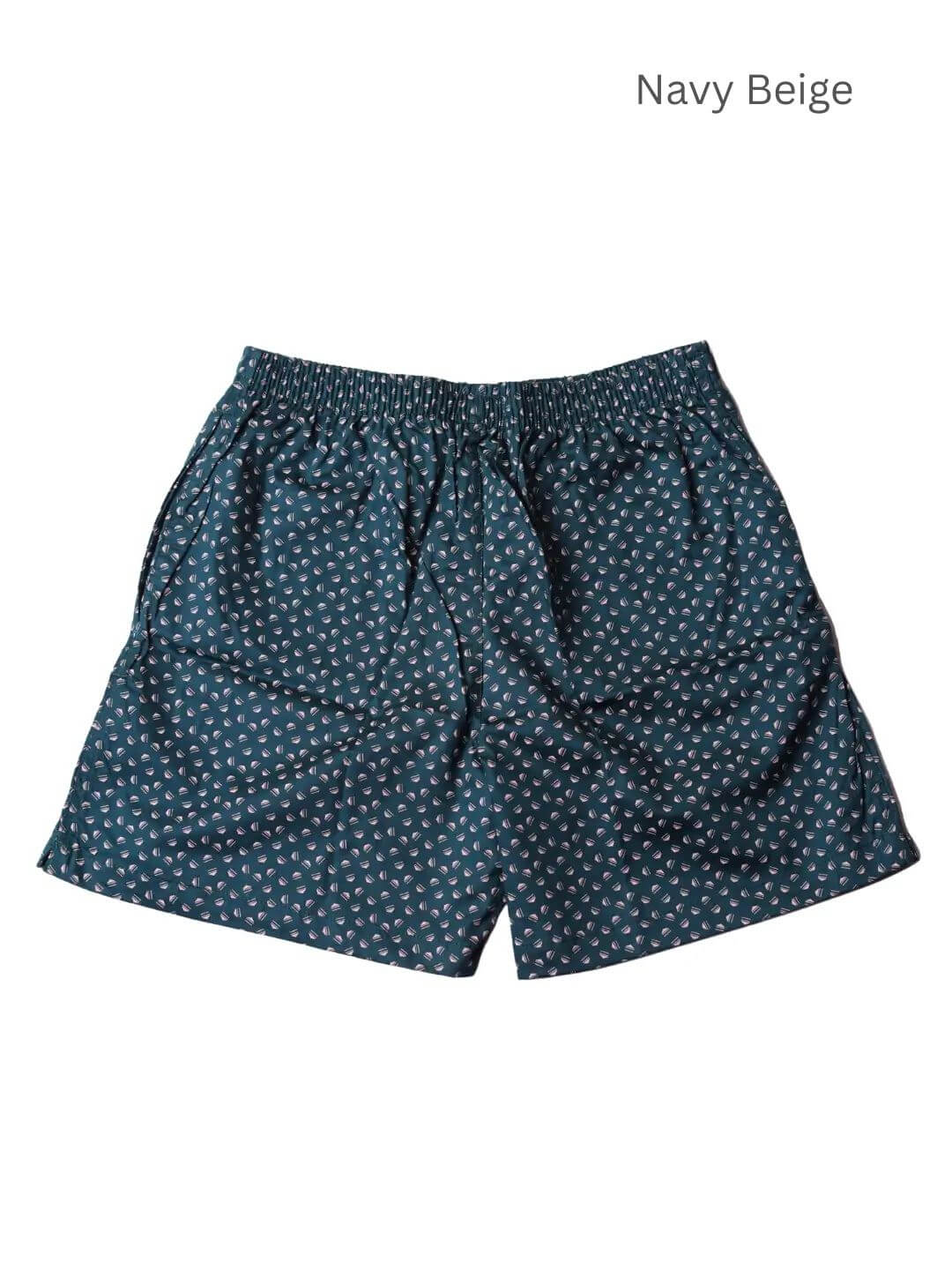 navy beige boxer shorts