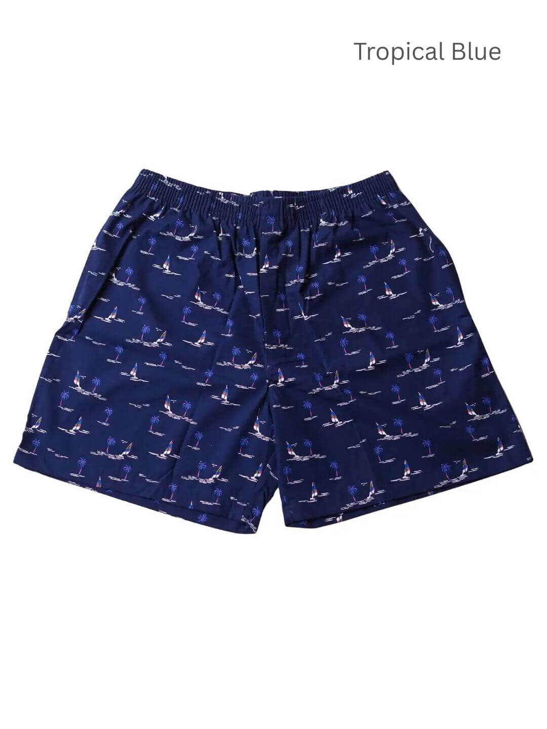 tropical blue boxer shorts combo