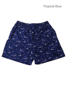 tropical blue boxer shorts combo