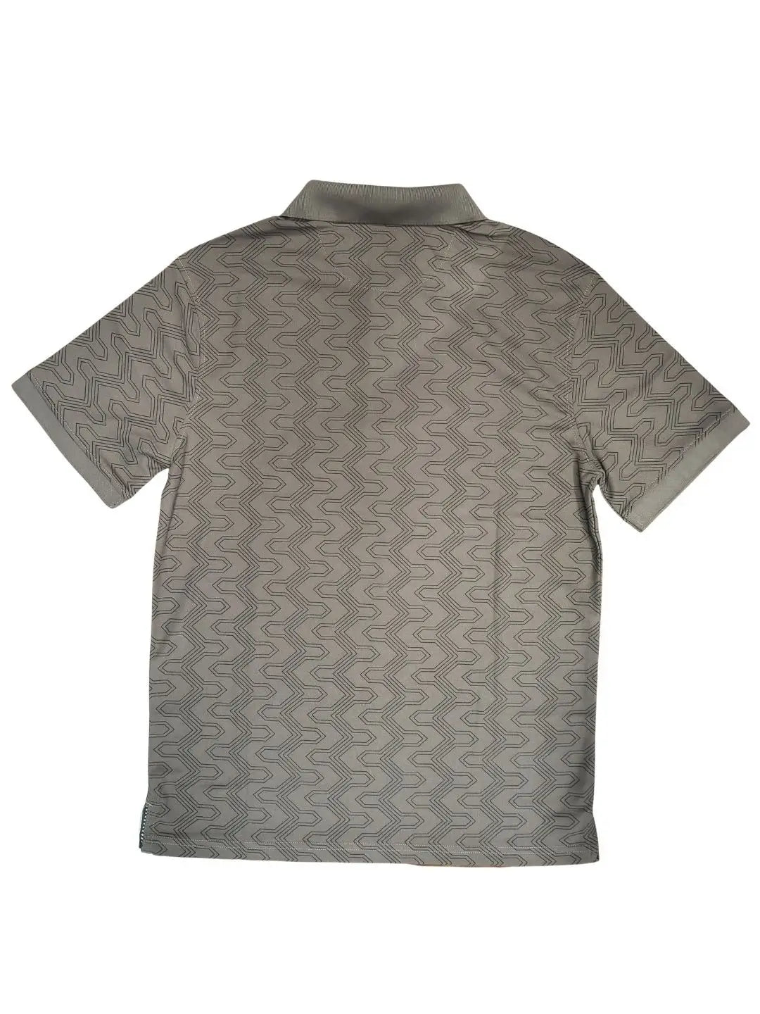 vogh polo t-shirt back with gemetric pattern print
