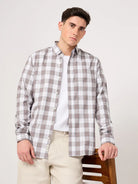 white check shirt