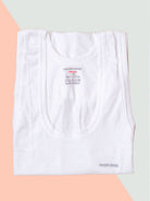 cotton white plain inner vest