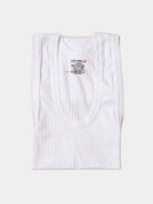 White cotton inner vest for men