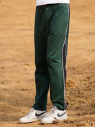 Green and black track pant for men