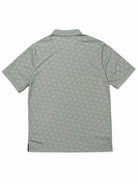 grey polo t-shirt back