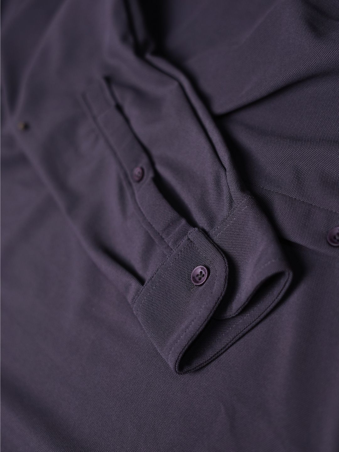 dark purple shirt with full sleeve
