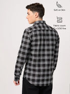 black check shirt for men