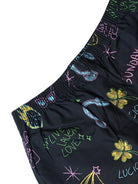 boxer shorts with colorful printed background