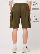 olive cargo shorts for men