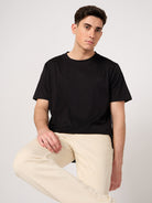 plain black t shirt for men by vogh