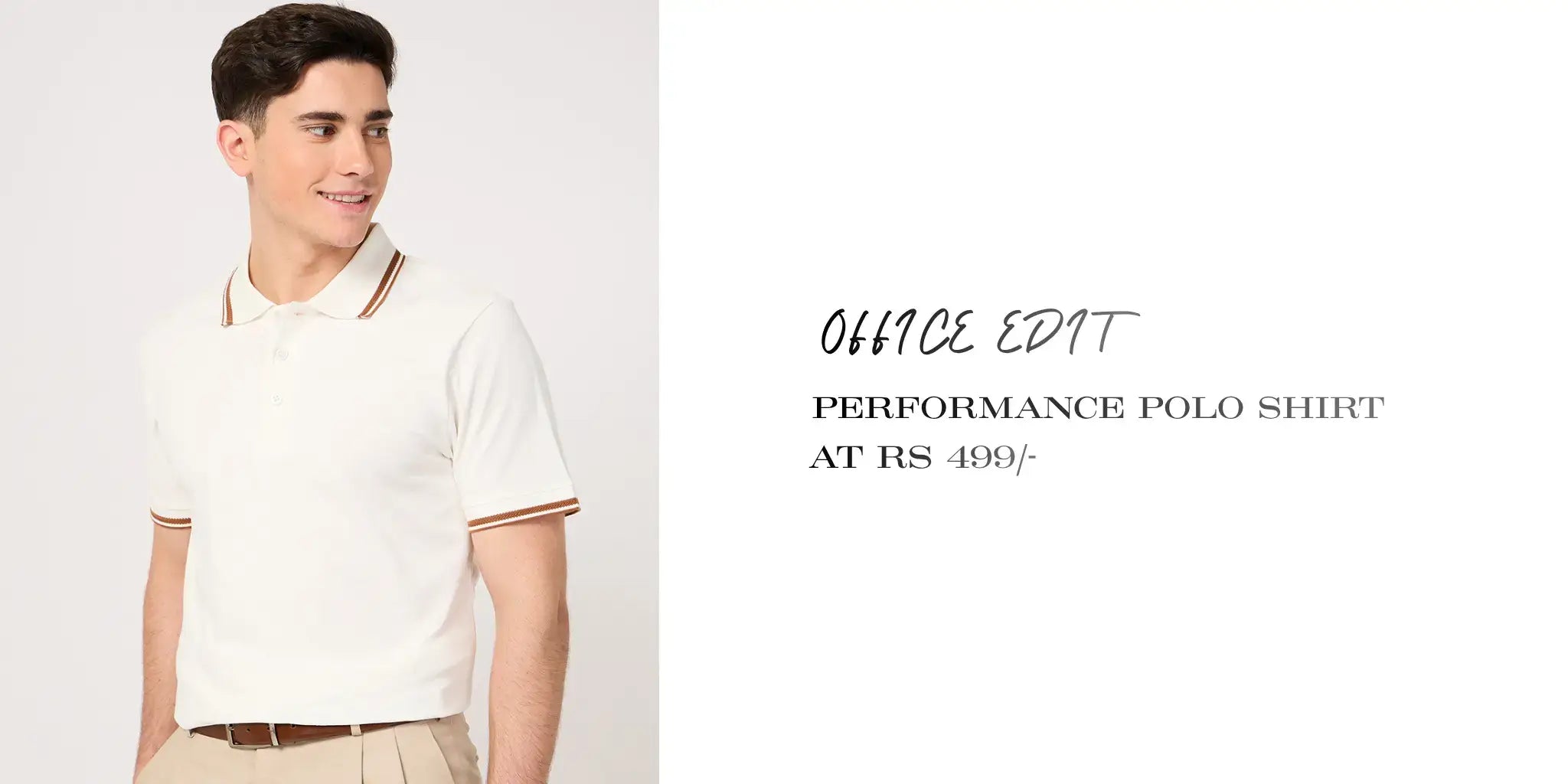 white polo t-shirt for men