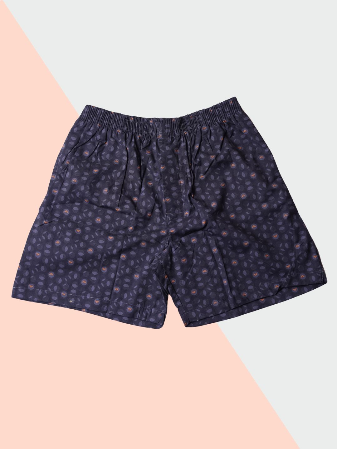 printed black blue boxers for men