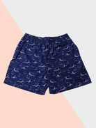 blue boxers for men with sail boat print