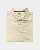 A vogh folded light cream polo shirt