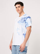 vogh brand white crew neck printed t-shirt