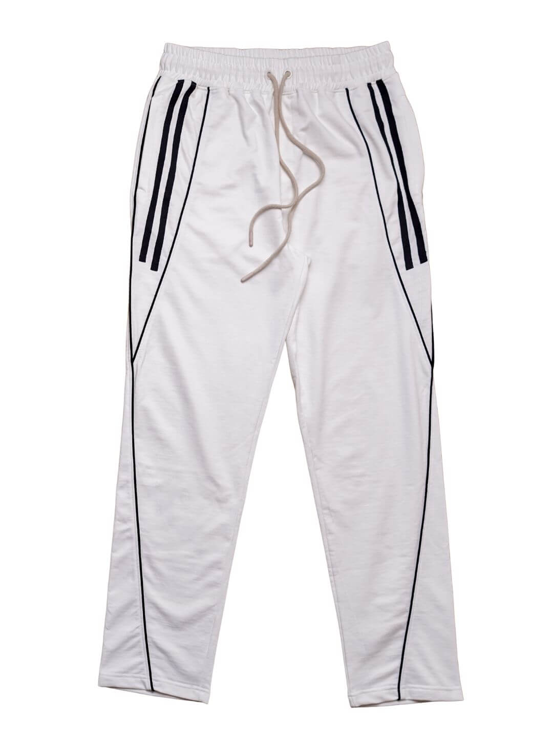 White jogger pants for men
